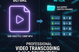 transcode videos to adaptive hls and dash for ott vertical and horizontal