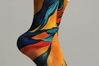 design custom and unique socks design