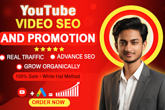 do channel audit and seo for organic youtube video promotion