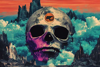 create dark custom album cover