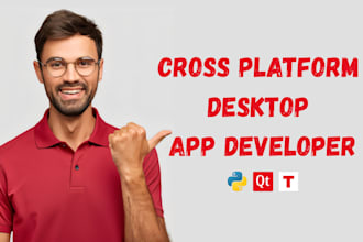 build a custom python desktop app using tkinter or pyqt5 or pyqt6
