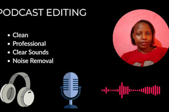 do professional podcast editing and audio cleanup