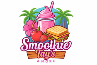 design a custom logo for your restaurant, bar, or food brand