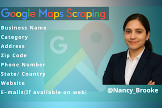 do google maps scrapping for you