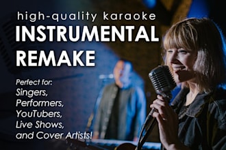 professionally remake any song into a karaoke instrumental