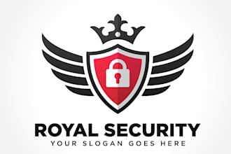 design professional technology crypto security  logo