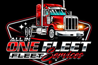 design modern truck logo