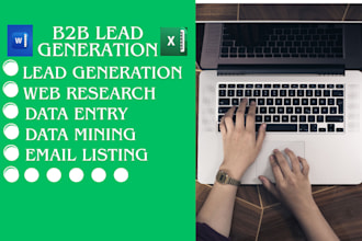do data entry copy paste b2b lead generation by data mining