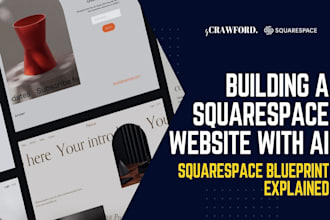 build and design modern squarespace website with ai templates and SEO