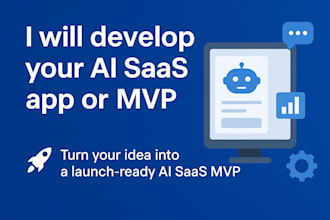 develop ai saas website and ai apps