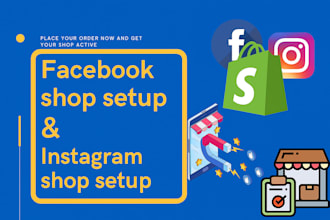 setup instagram shop, tiktok, facebook shop ,fix meta pixel, shopify