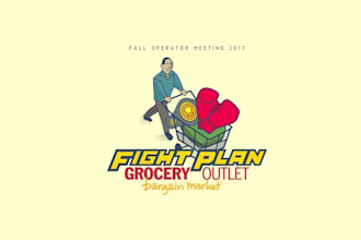 design classic boxing themed annual conference logo