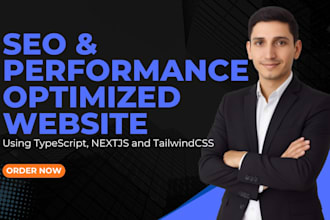 develop SEO and performance optimized nextjs website for you