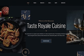 build restaurant cafe website design