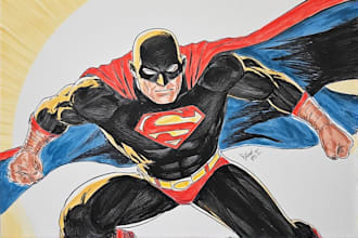 make superhero or villain character design