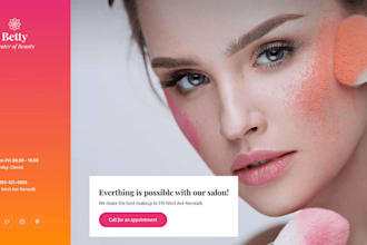 create beauty cosmetics shop website design
