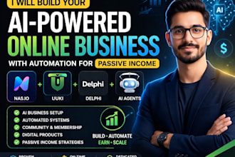 create your ai online business using nasio, uuki, delphi website