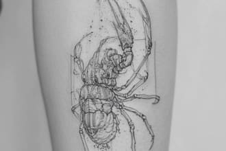 hand draw your amazing custom tattoo design