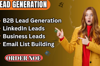 do professional lead generation and data collection for you