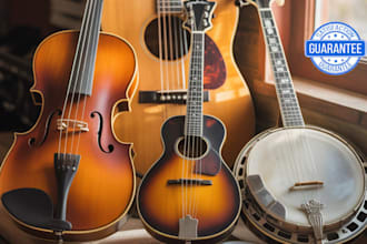 record fiddle guitar mandolin banjo for your song