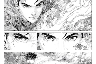 draw custom comic pages, manga