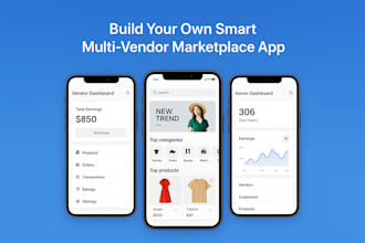 build multi vendor marketplace app, ecommerce app, multi vendor website