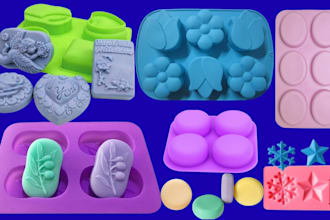 design 3d silicone mold for soap resin fishing lure plastic, candle epoxy crafts