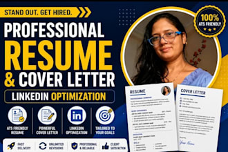 write modern and  job winning resume for any profession
