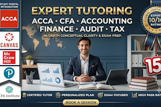 tutor economics, cfa, business management, financial accounting and finance