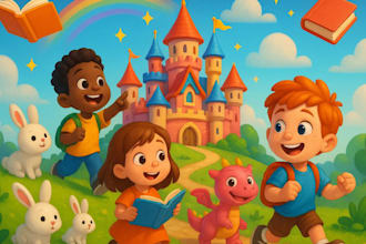illustrate 3d artwork for your children story book and cover kids for amazon KDP