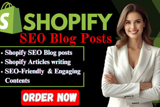 write shopify SEO blog post article writing and add it to your shopify store
