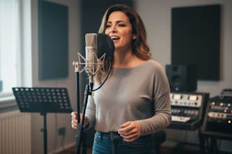 be your female edm vocalist for melodic techno, mid tempo, afrobeat, deep house