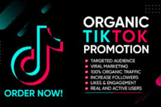 grow and promote your tiktok,facebook,ig account organically for real followers