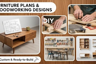 provide plan for DIY furniture model and woodworking designs