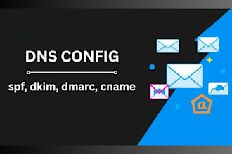 setup and troubleshoot dns, cname, spf, and dmarc records