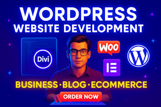 create wordpress website or business website