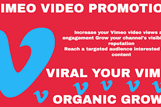 do organic vimeo video promotion with solo ads campaign to gain audience