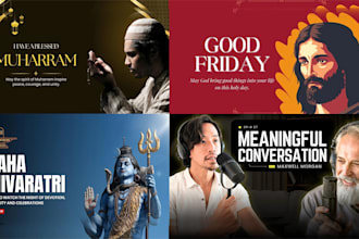 religious youtube thumbnail design for any religion