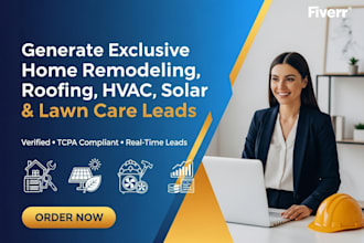 generate exclusive home remodeling roofing hvac solar panel lawn care leads
