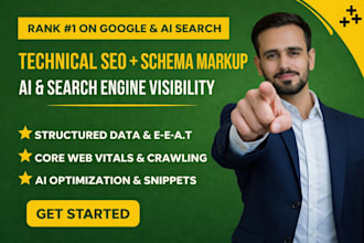 fix technical SEO issues and add schema markup for google rich results