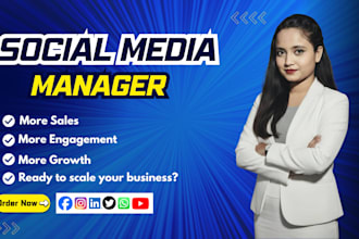 be your social media marketing manger and content creation