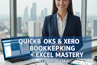 do quickbooks ,xero bookeeping with excel