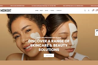 skincare shopify store skincare website beauty website cosmetics beauty store