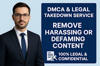 remove harassing, defaming, leaked content using dmca and legal method