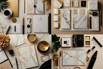 do cohesive art direction visual identity motion graphics moodboard logo design