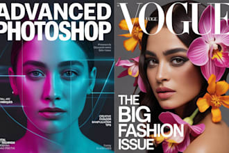 design digital magazines, covers, magazine ads, and product catalog