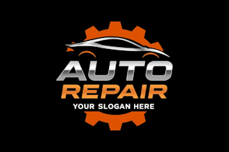 design unique auto repair logo with free source file