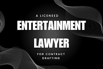draft or review contracts for artists film as entertainment lawyer