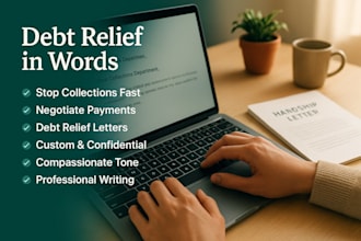 write a hardship letter to stop collections negotiate payment plan