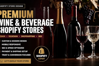 design wine shopify store beverages website wine website liquor shopify store